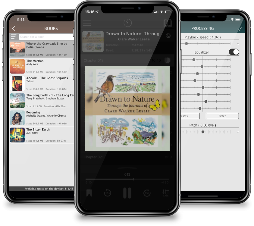 Audiobook Drawn to Nature: Through the Journals of Clare Walker Leslie by Clare Walker Leslie