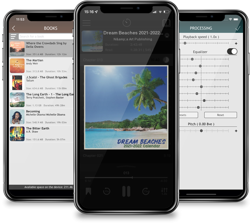 Audiobook Dream Beaches 2021-2022 Calendar: Cute Calendar 2021-2022, Wall & Office Calendar 2021-2022 Size 8.5 x 8.5 Inch,16 Month Calendar 2021-2022 For Women, by N&a Art Publishing