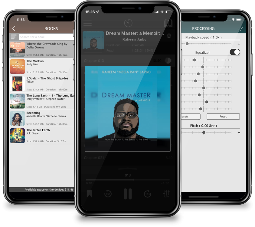 Audiobook Dream Master: a Memoir: From the Stoop to the Stage to the Stars by Raheem Jarbo