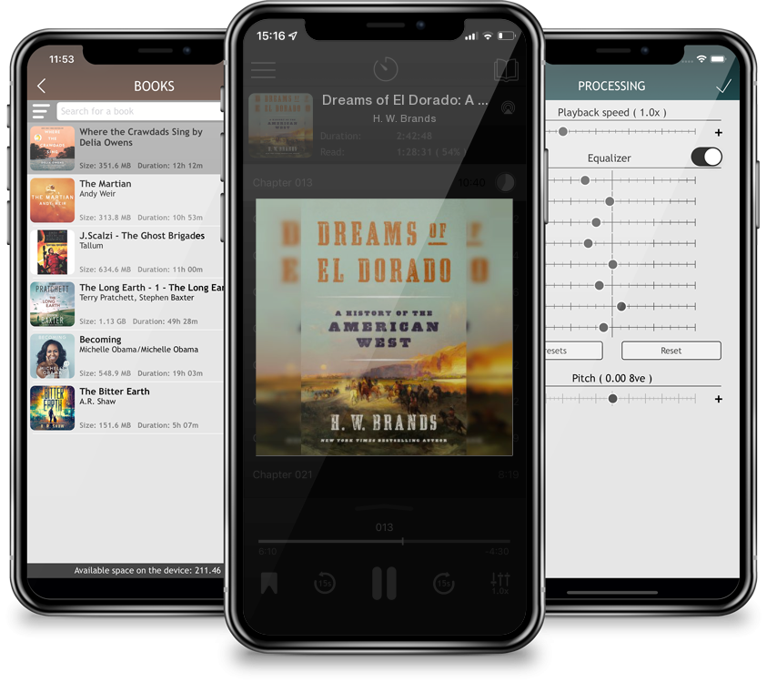 Audiobook Dreams of El Dorado: A History of the American West by H. W. Brands