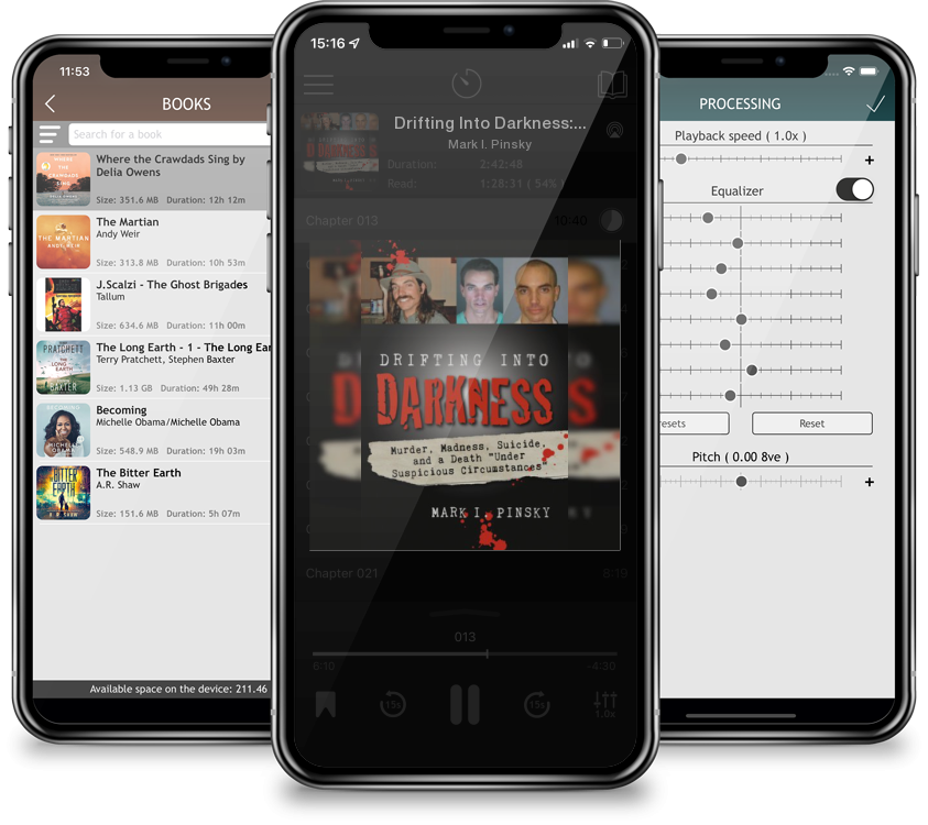 Audiobook Drifting Into Darkness: Murders, Madness, Suicide, and a Death Under Suspicious Circumstances by Mark I. Pinsky