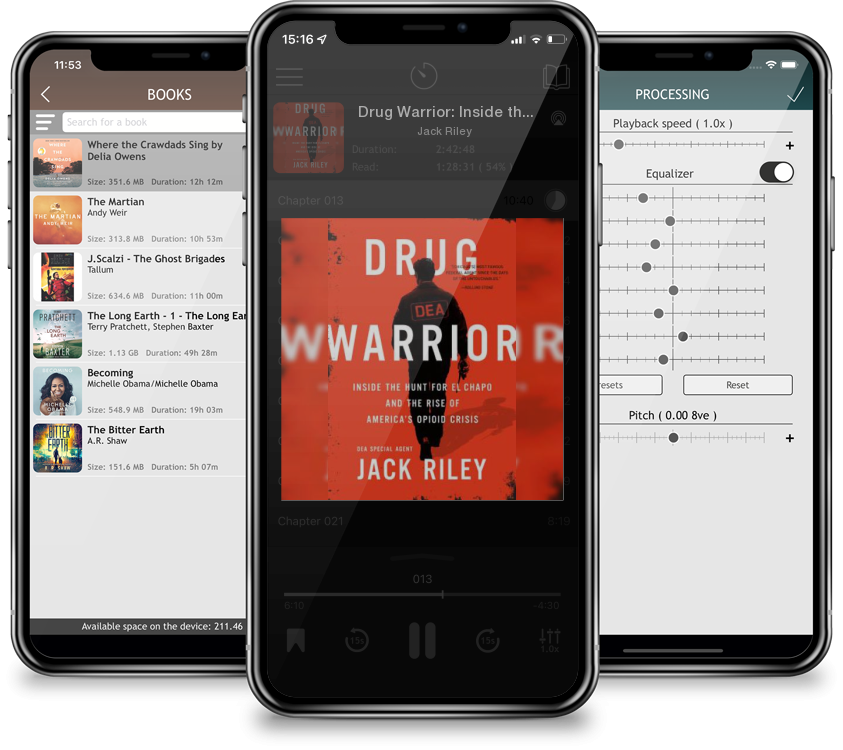 Audiobook Drug Warrior: Inside the Hunt for El Chapo and the Rise of America\'s Opioid Crisis by Jack Riley