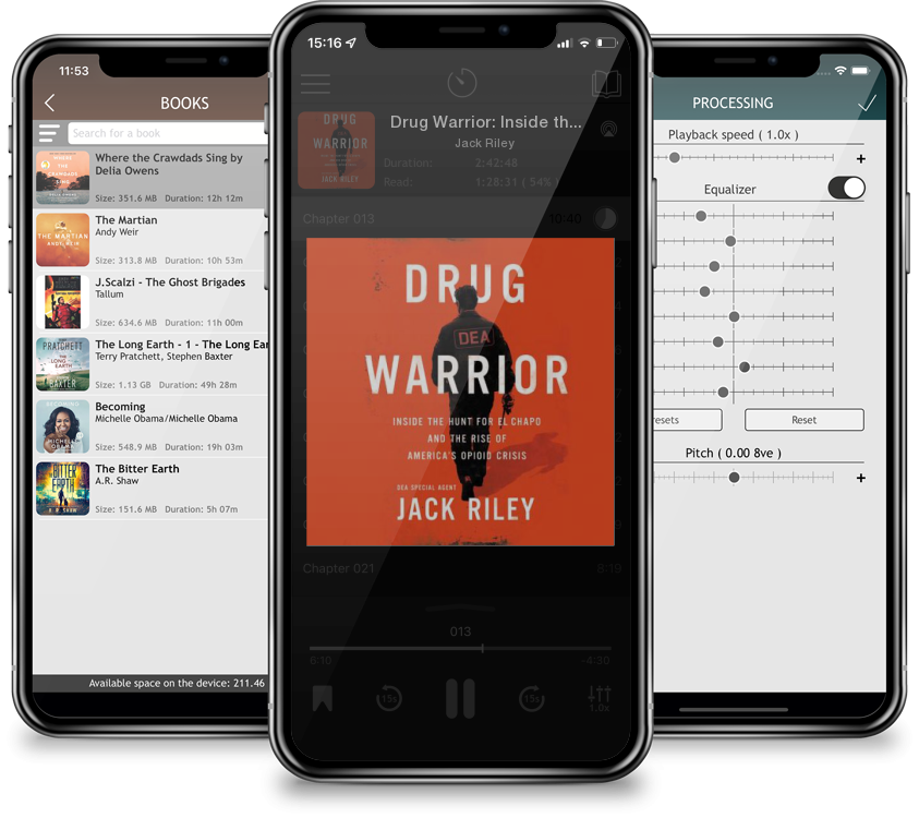 Audiobook Drug Warrior: Inside the Hunt for El Chapo and the Rise of America\'s Opioid Crisis (Compact Disc) by Jack Riley