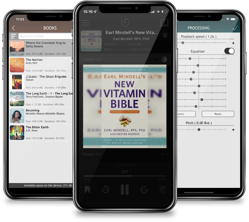 Audiobook Earl Mindell\'s New Vitamin Bible (Mass Market) by Earl Mindell, RPh, PhD