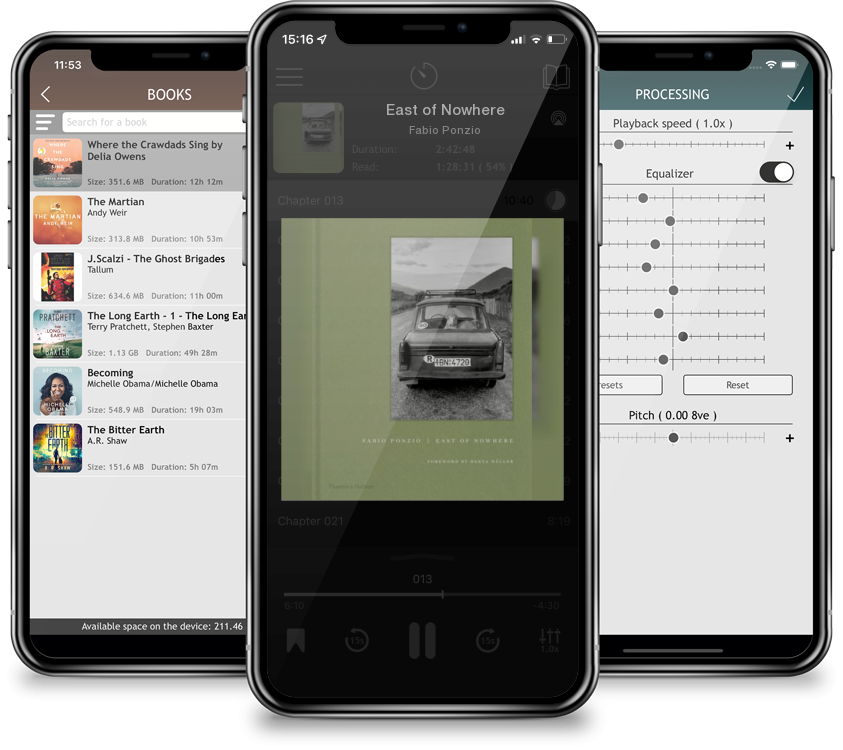 Audiobook East of Nowhere by Fabio Ponzio