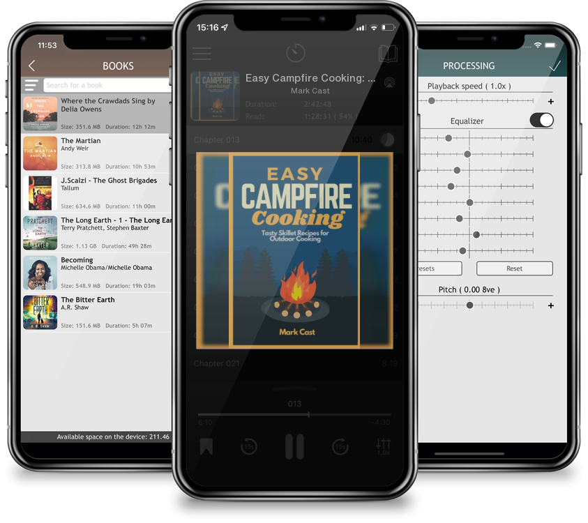 Audiobook Easy Campfire Cooking: Tasty Skillet Recipes for Outdoor Cooking by Mark Cast