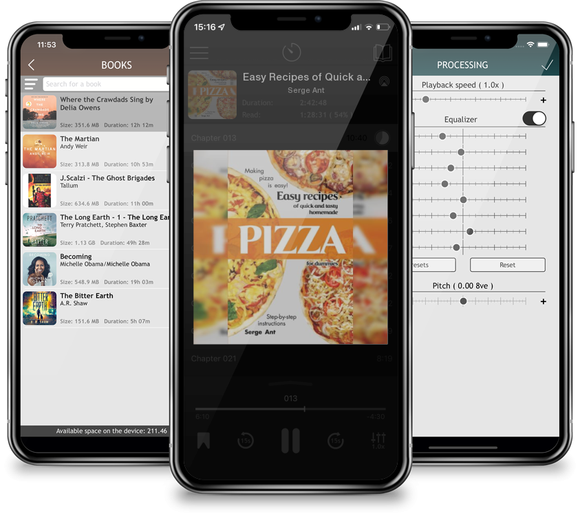 Audiobook Easy Recipes of Quick and Tasty Homemade Pizza for Dummies. Step-By-Step Instructions. by Serge Ant