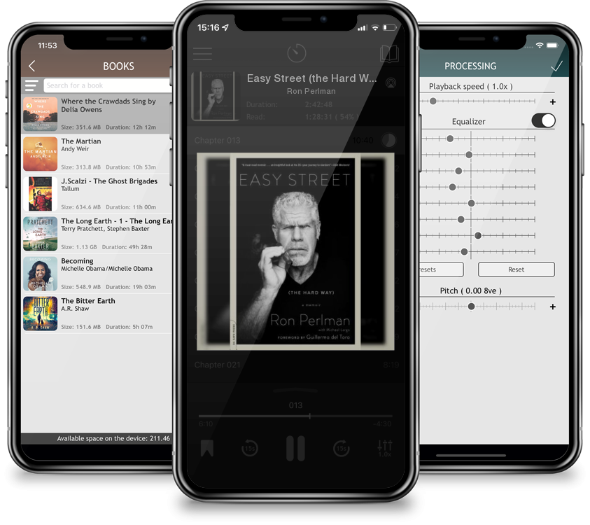 Audiobook Easy Street (the Hard Way): A Memoir by Ron Perlman