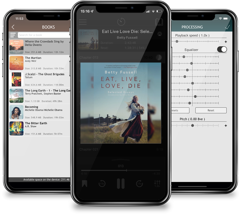 Audiobook Eat Live Love Die: Selected Essays by Betty Fussell