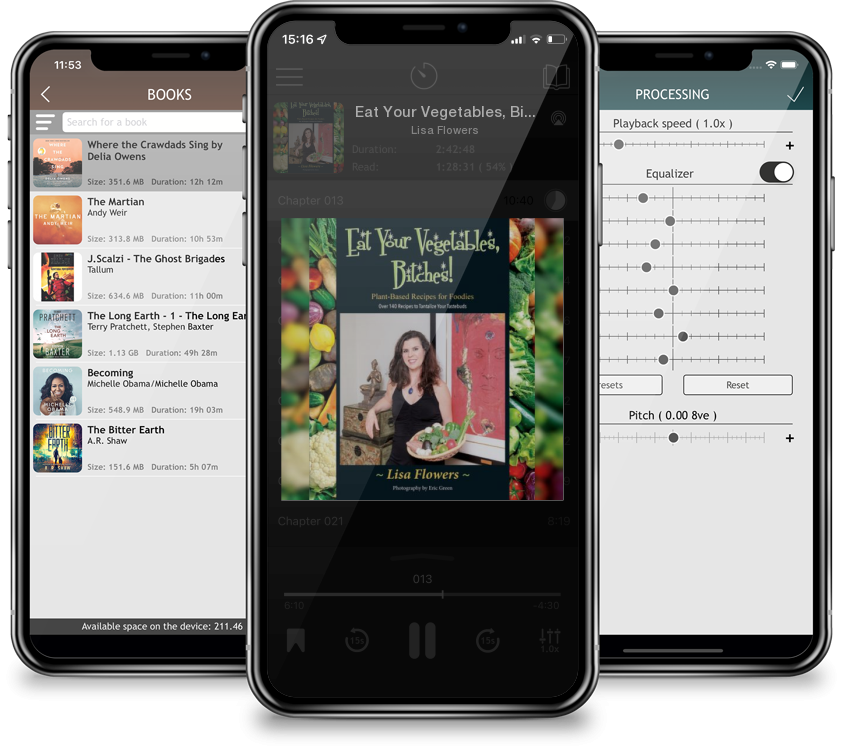 Audiobook Eat Your Vegetables, Bitches! by Lisa Flowers