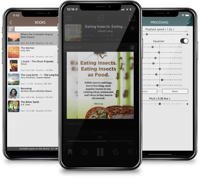Audiobook Eating Insects. Eating Insects as Food. Edible Insects and Bugs, Insect Breeding, Most Popular Insects to Eat, Cooking Ideas, Restaurants and Where to by Elliott Lang