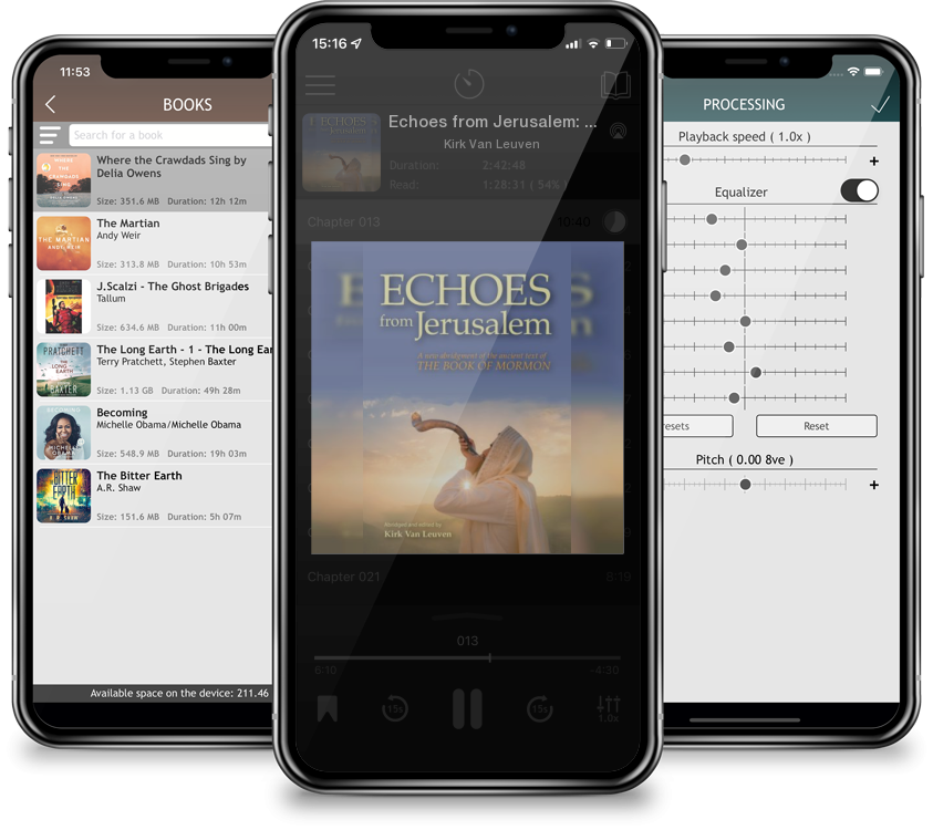 Audiobook Echoes from Jerusalem: A new abridgment of the ancient text of The Book of Mormon by Kirk Van Leuven