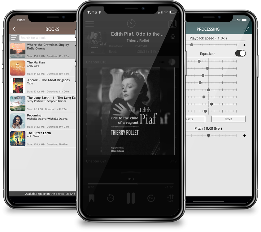 Audiobook Edith Piaf. Ode to the child of a vagrant by Thierry Rollet