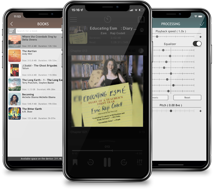 Audiobook Educating Esmé: Diary of a Teacher\'s First Year by Esmé Raji Codell