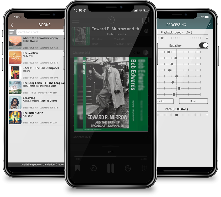 Audiobook Edward R. Murrow and the Birth of Broadcast Journalism (Compact Disc) by Bob Edwards