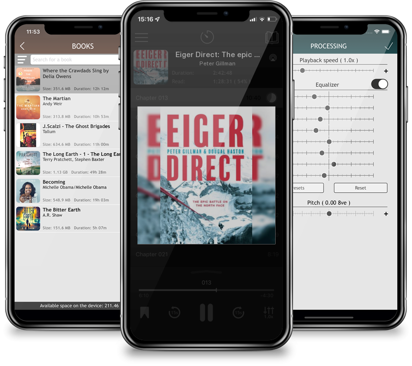 Audiobook Eiger Direct: The epic battle on the North Face by Peter Gillman