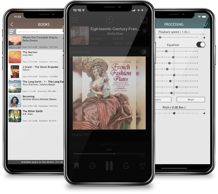 Audiobook Eighteenth-Century French Fashion Plates in Full Color: 64 Engravings from the \