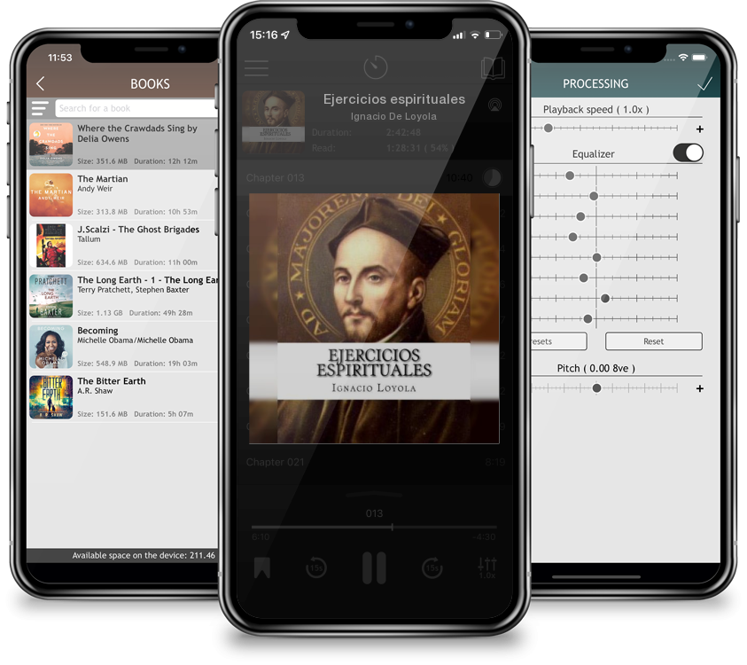 Listen Ejercicios espirituales by Ignacio De Loyola in MP3 Audiobook Player for free