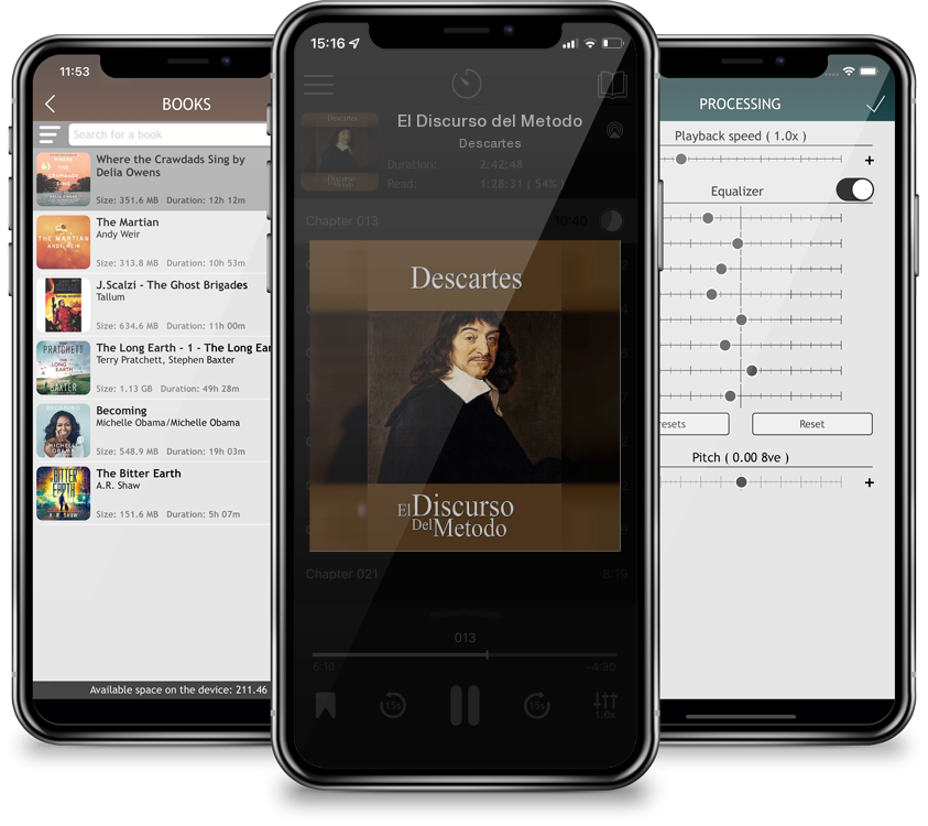 Listen El Discurso del Metodo by Descartes in MP3 Audiobook Player for free