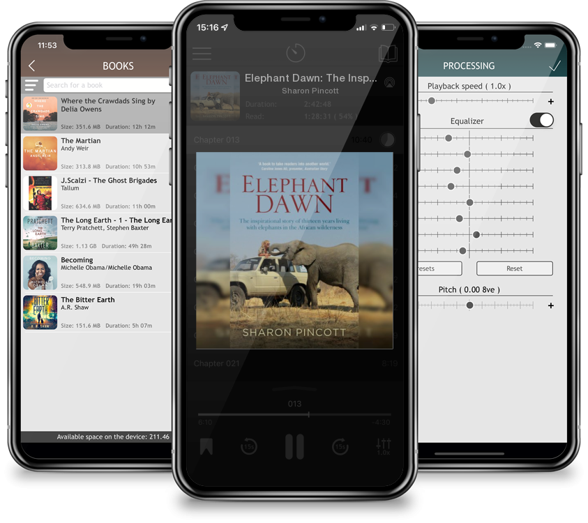 Audiobook Elephant Dawn: The Inspirational Story of Thirteen Years Living with Elephants in the African Wilderness by Sharon Pincott