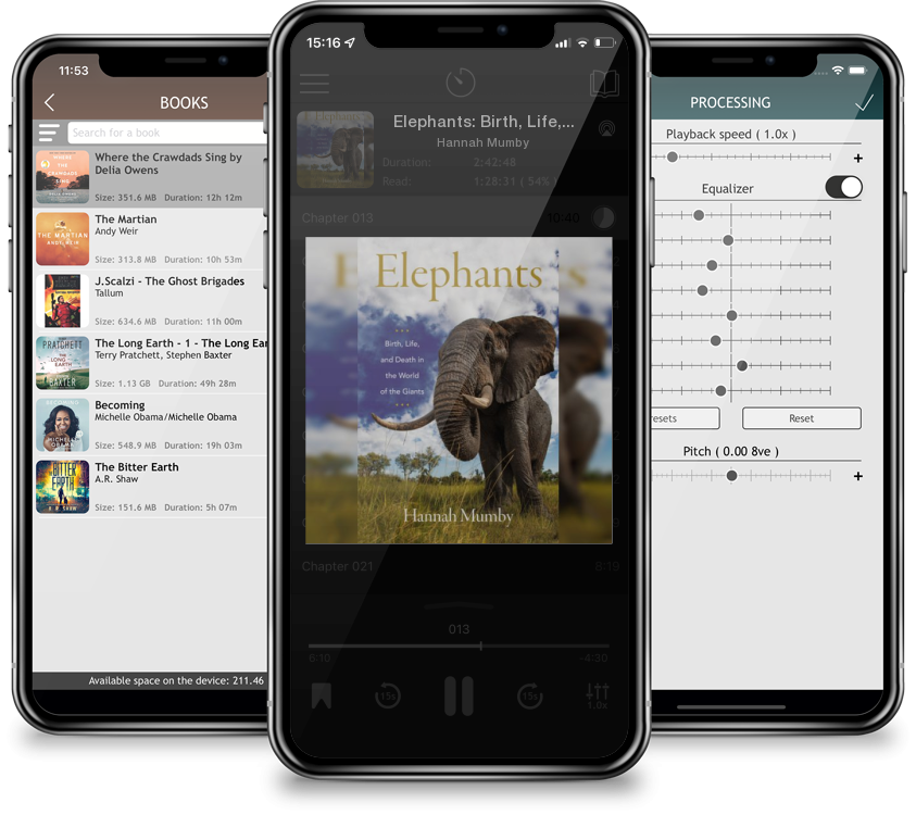 Audiobook Elephants: Birth, Life, and Death in the World of the Giants by Hannah Mumby