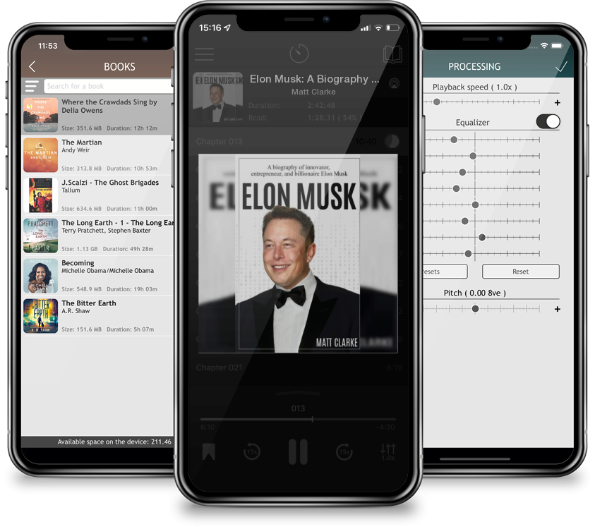 Listen Elon Musk: A Biography of Innovator, Entrepreneur, and Billionaire Elon Musk by Matt Clarke in MP3 Audiobook Player for free