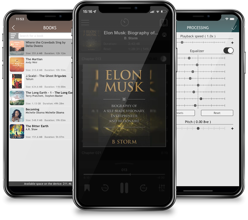 Audiobook Elon Musk: Biography of a Self-Made Visionary, Entrepreneur and Billionaire by B. Storm