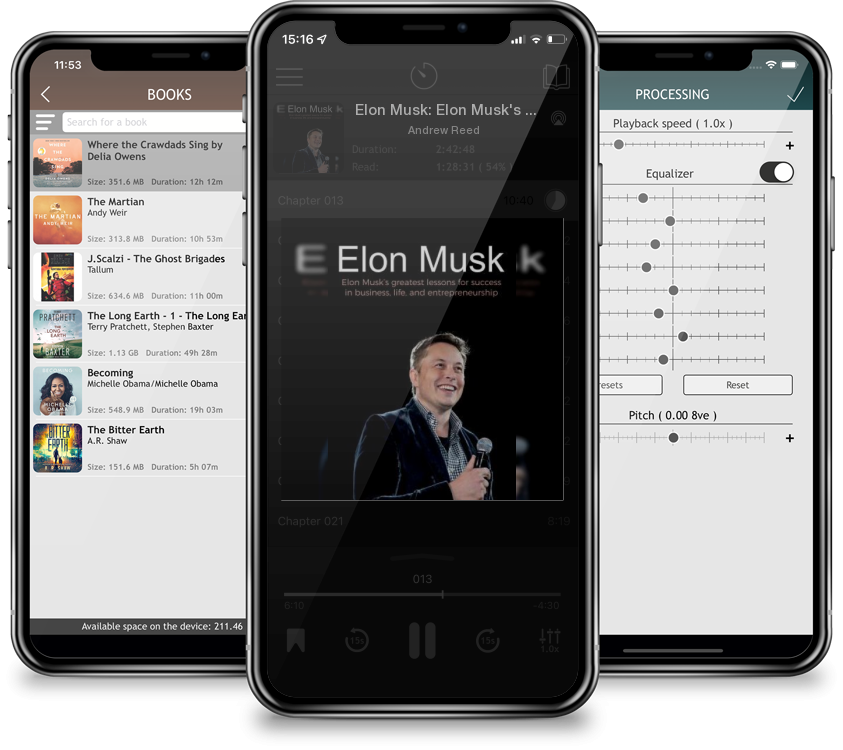 Listen Elon Musk: Elon Musk's greatest lessons for success in business, life, and entrepreneurship by Andrew Reed in MP3 Audiobook Player for free