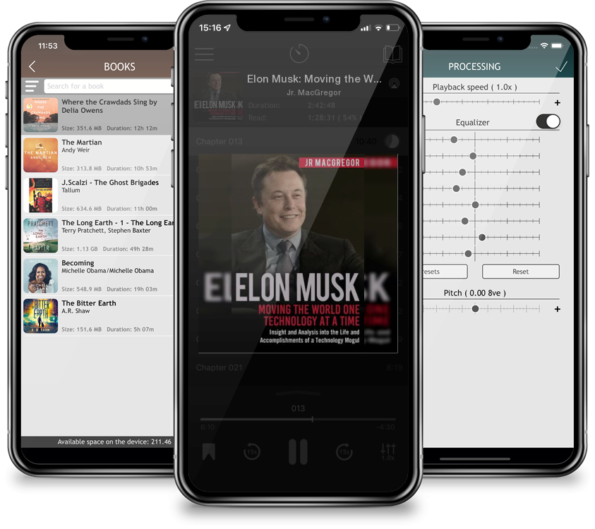 Listen Elon Musk: Moving the World One Technology at a Time: Insight and Analysis into the Life and Accomplishments of a Technology Mogu by Jr. MacGregor in MP3 Audiobook Player for free