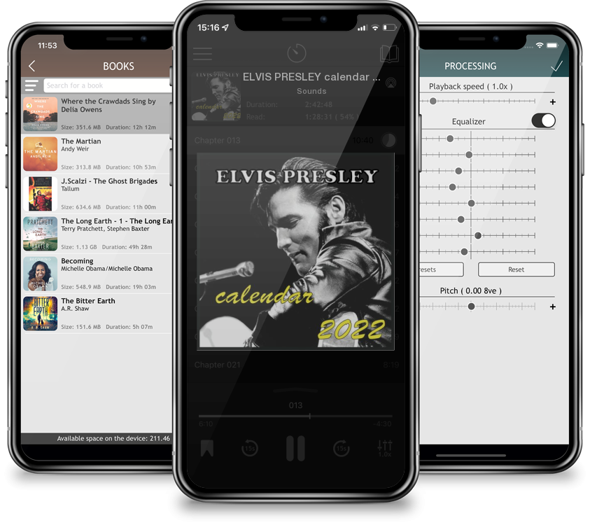Listen ELVIS PRESLEY calendar 2022: ELVIS PRESLEY calendar 2022/2023 16 Months 8.5x8.5 Glossy by Sounds in MP3 Audiobook Player for free