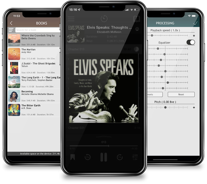 Listen Elvis Speaks: Thoughts on Fame, Family, Music, and More in His Own Words by Elizabeth McKeon in MP3 Audiobook Player for free