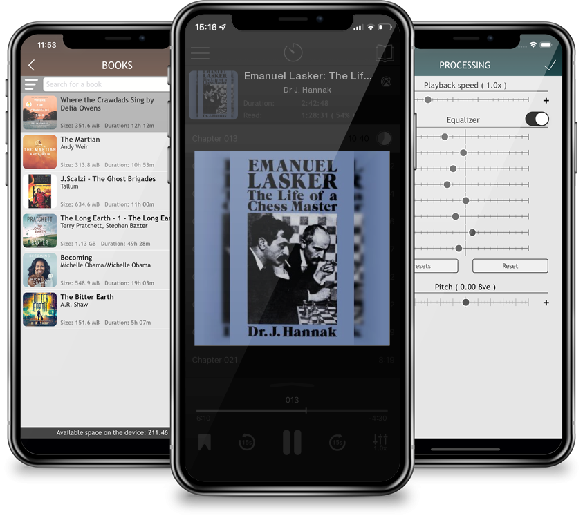 Audiobook Emanuel Lasker: The Life of a Chess Master (Dover Chess) by Dr J. Hannak