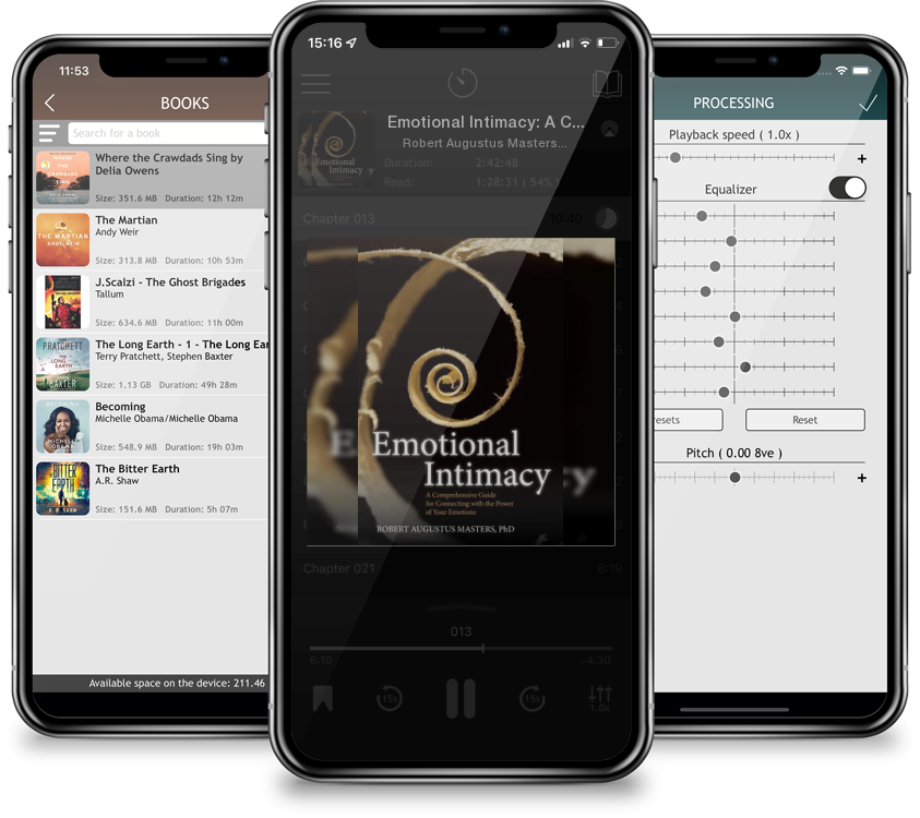 Audiobook Emotional Intimacy: A Comprehensive Guide for Connecting with the Power of Your Emotions by Robert Augustus Masters, Ph.D.