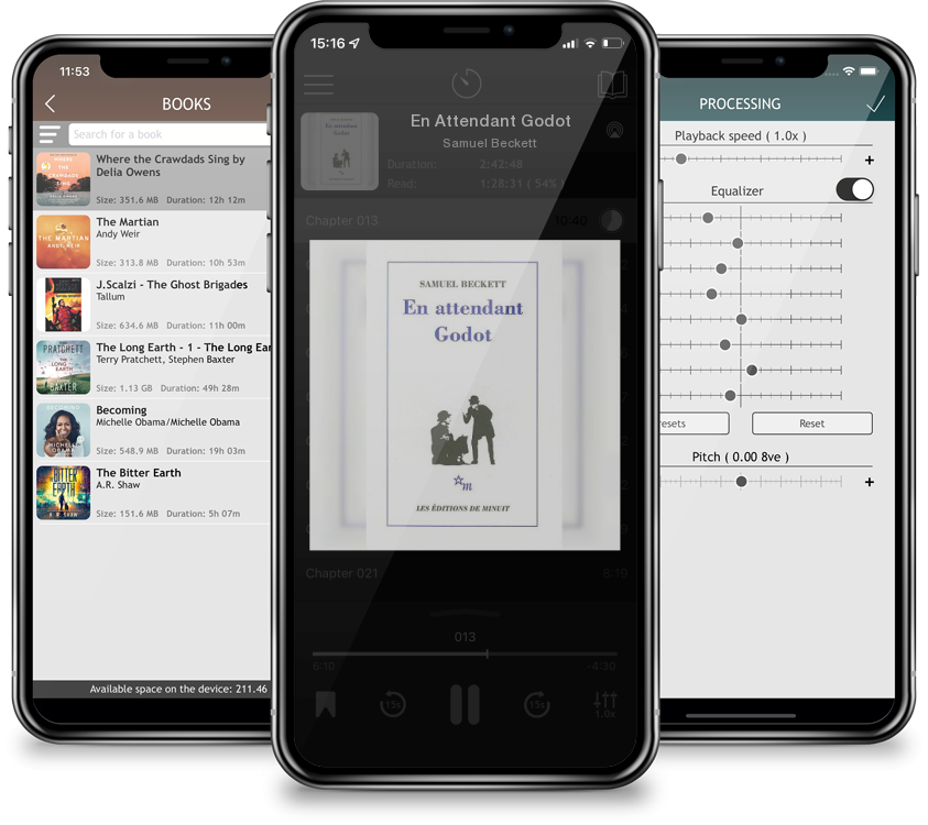 Listen En Attendant Godot by Samuel Beckett in MP3 Audiobook Player for free