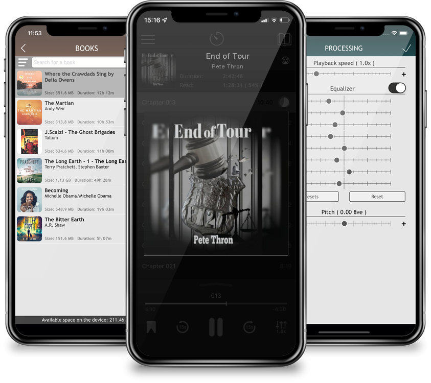 Audiobook End of Tour by Pete Thron