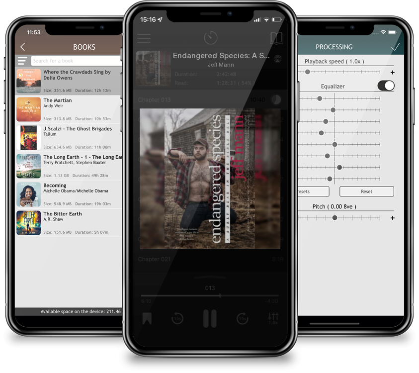 Audiobook Endangered Species: A Surly Bear in the Bible Belt by Jeff Mann
