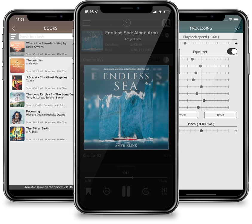 Audiobook Endless Sea: Alone Around Antarctica--As Far South as a Boat Can Sail by Amyr Klink