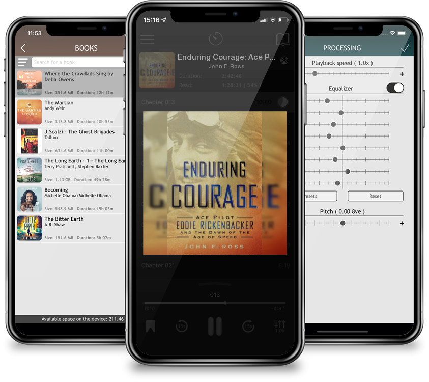 Audiobook Enduring Courage: Ace Pilot Eddie Rickenbacker and the Dawn of the Age of Speed: Ace Pilot Eddie Rickenbacker and the Dawn of the Age of Speed by John F. Ross