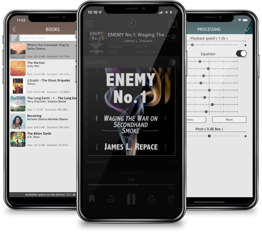 Audiobook ENEMY No.1: Waging The War On Secondhand Smoke by James L. Repace