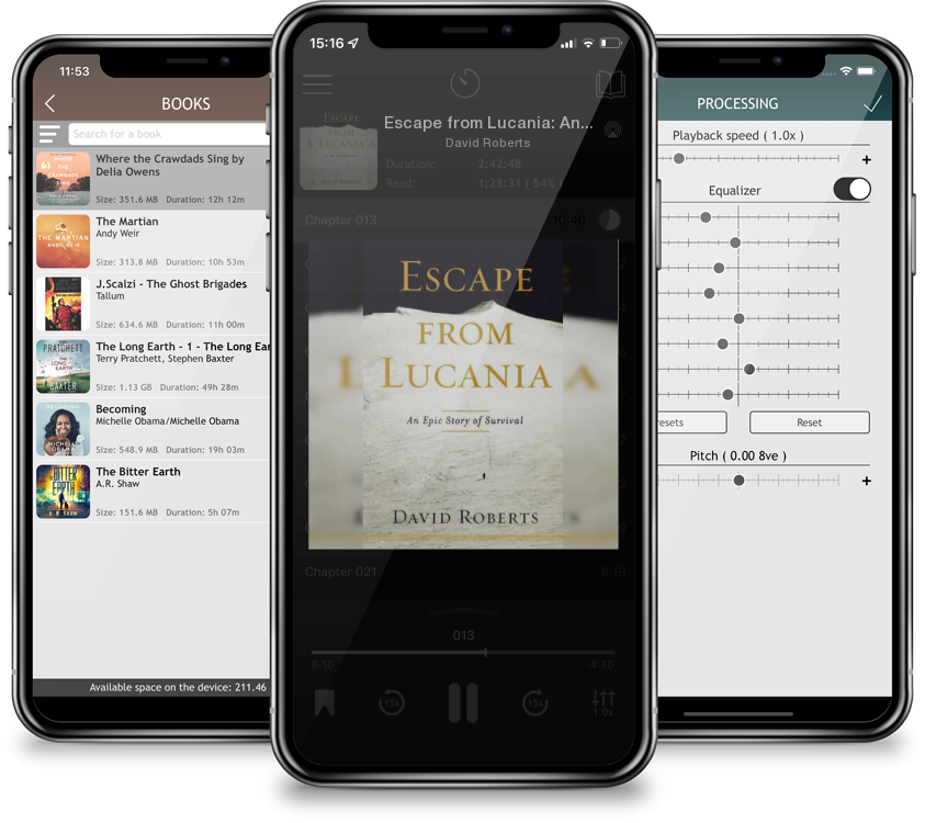 Audiobook Escape from Lucania: An Epic Story of Survival by David Roberts