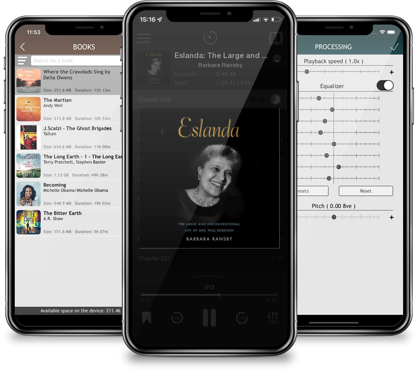 Audiobook Eslanda: The Large and Unconventional Life of Mrs. Paul Robeson by Barbara Ransby