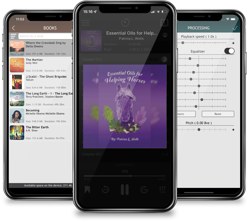 Audiobook Essential Oils for Helping Horses by Patrica L. Wells
