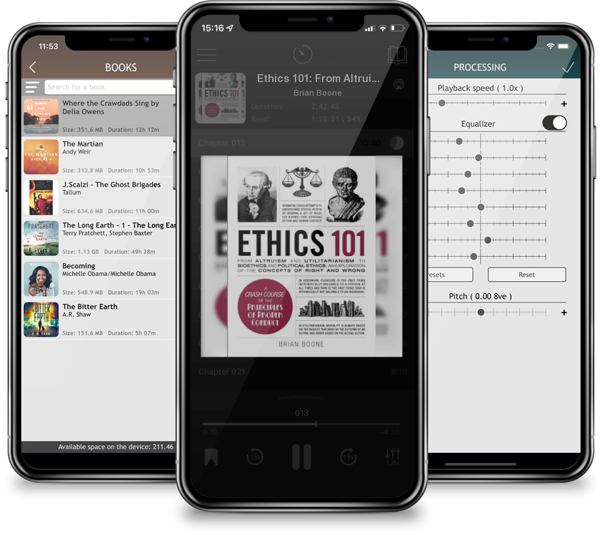 Audiobook Ethics 101: From Altruism and Utilitarianism to Bioethics and Political Ethics, an Exploration of the Concepts of Right and Wrong (Adams 101) by Brian Boone
