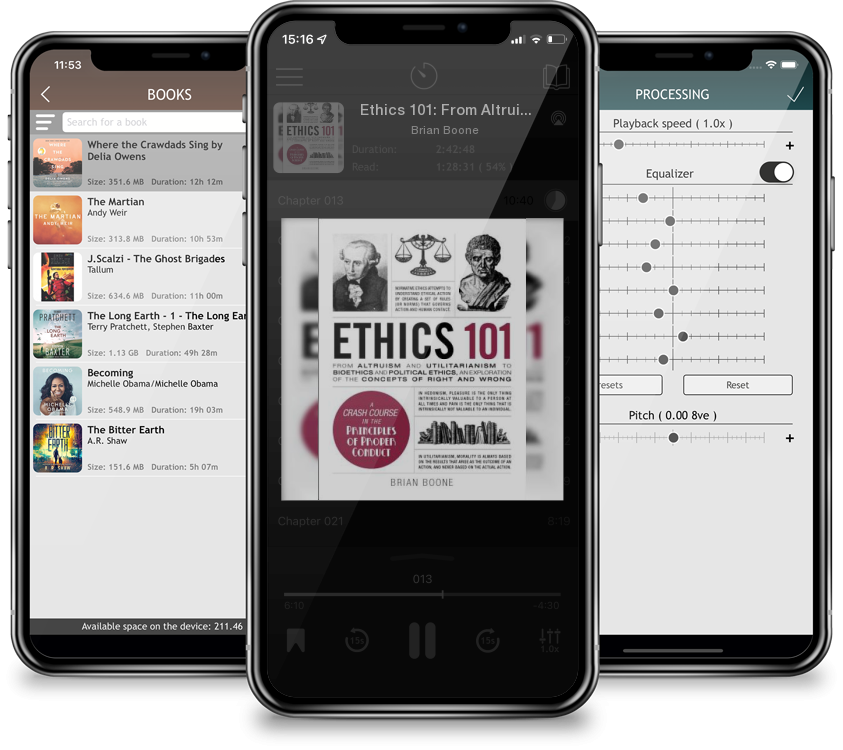Listen Ethics 101: From Altruism and Utilitarianism to Bioethics and Political Ethics, an Exploration of the Concepts of Right and Wrong (Adams 101) by Brian Boone in MP3 Audiobook Player for free