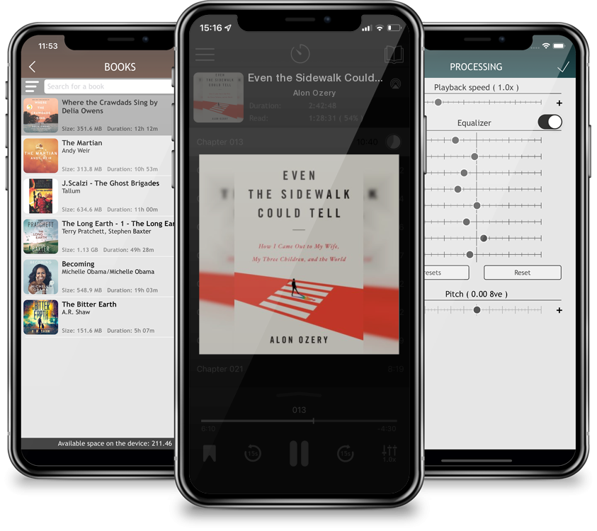 Audiobook Even the Sidewalk Could Tell: How I Came Out to My Wife, My Three Children, and the World by Alon Ozery