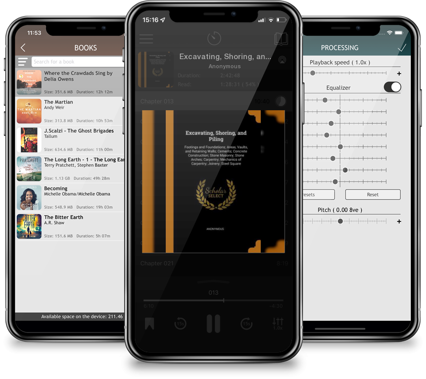 Audiobook Excavating, Shoring, and Piling: Footings and Foundations; Areas, Vaults, and Retaining Walls; Cements; Concrete Construction; Stone Masonry; Stone Ar by Anonymous