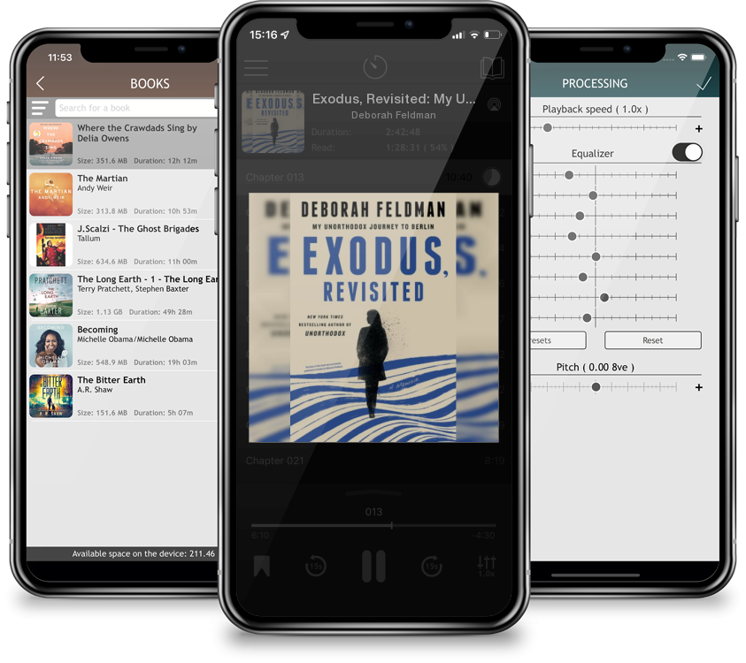 Listen Exodus, Revisited: My Unorthodox Journey to Berlin by Deborah Feldman in MP3 Audiobook Player for free