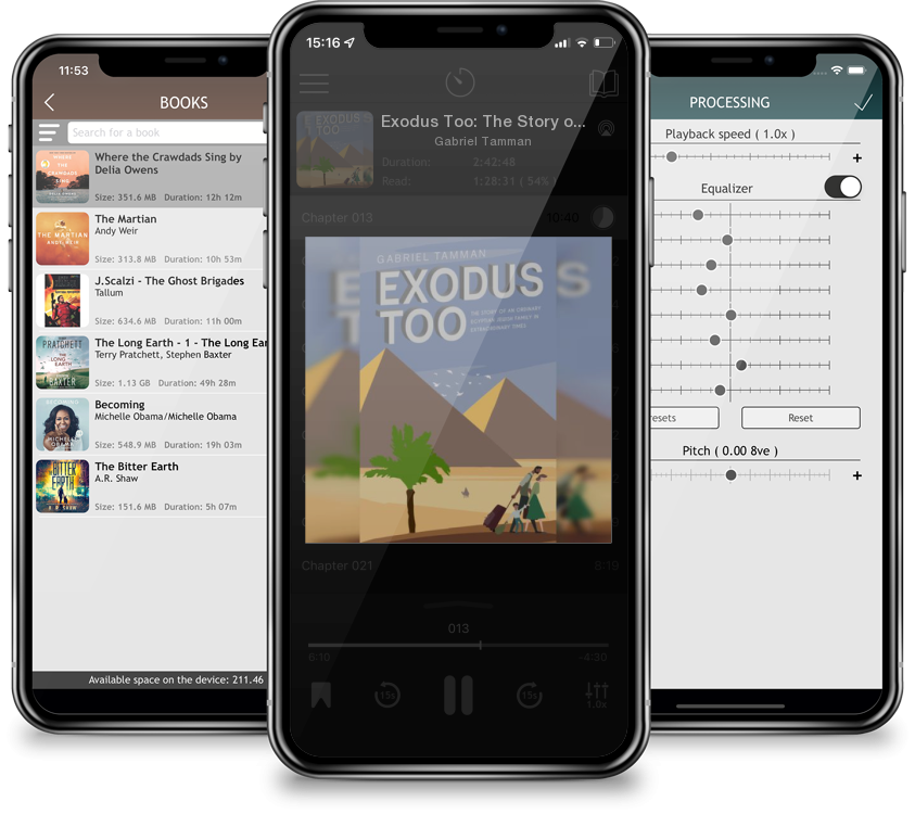 Listen Exodus Too: The Story of an Ordinary Egyptian Jewish Family in Extraordinary Times by Gabriel Tamman in MP3 Audiobook Player for free