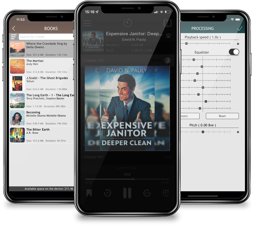 Audiobook Expensive Janitor: Deeper Clean by David N. Pauly