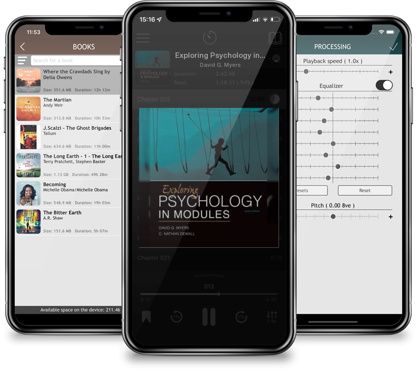 Listen Exploring Psychology in Modules by David G. Myers in MP3 Audiobook Player for free